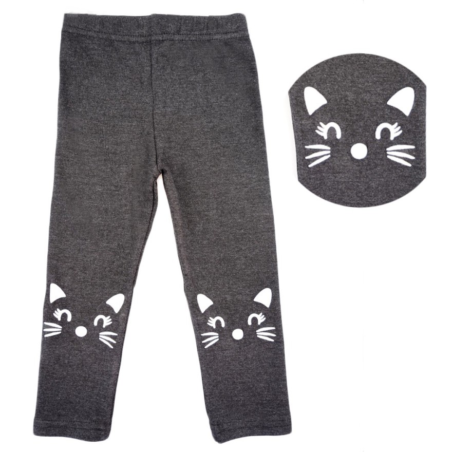 Szare LEGGINSY kotki GETRY długie