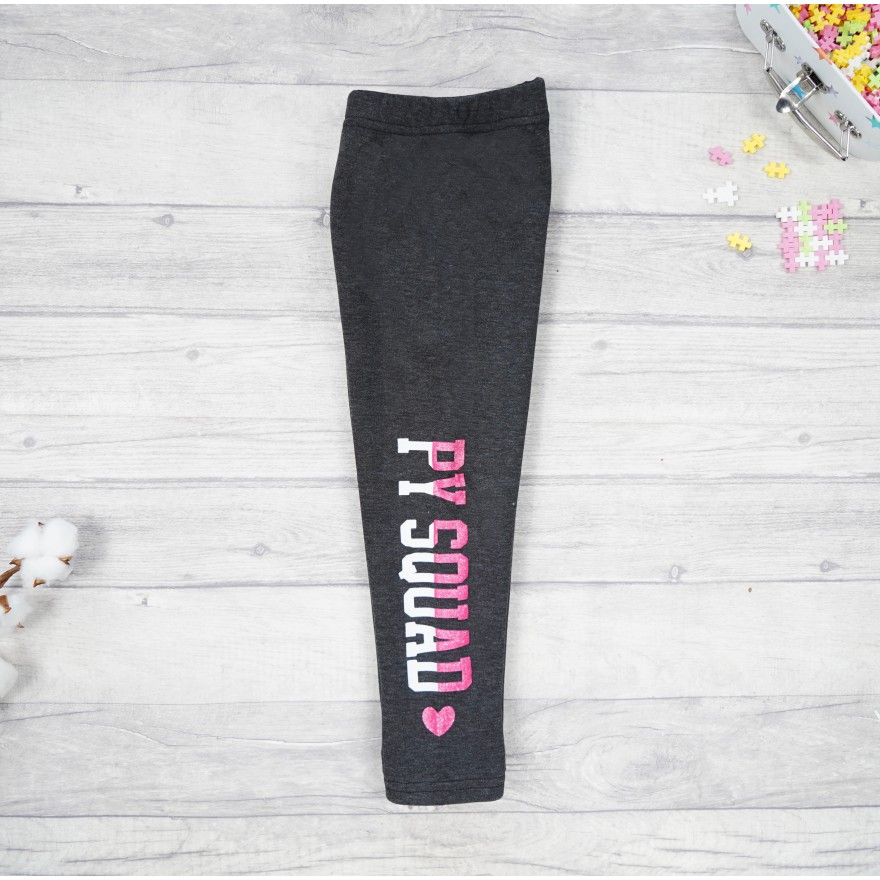 Szare LEGGINSY ocieplane na futerku GETRY PY SQUAD