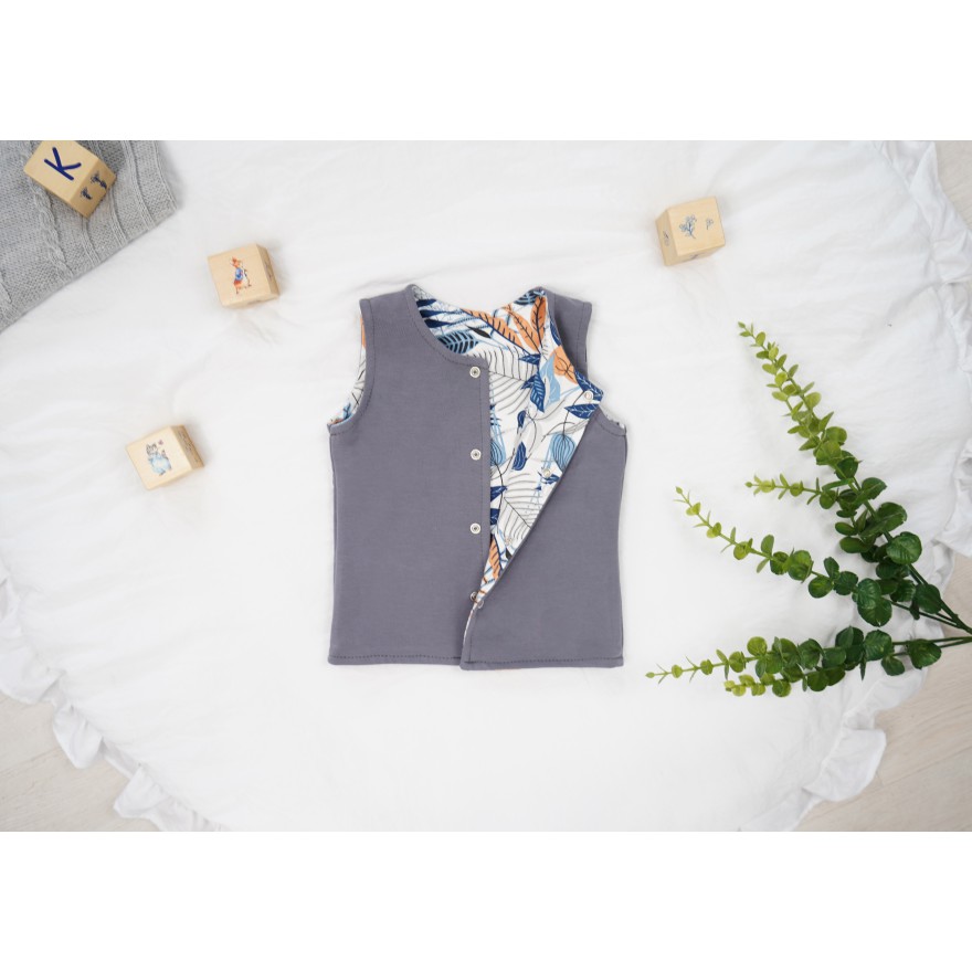 Grafitowa KAMIZELKA miś koala BEZRĘKAWNIK