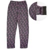 Grafitowe LEGGINSY ocieplane na futerku GETRY serca
