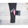 Grafitowe LEGGINSY ocieplane na futerku SMILE