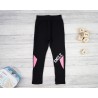 Czarne LEGGINSY ocieplane na futerku SMILE