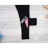 Czarne LEGGINSY ocieplane na futerku SMILE