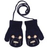 Granatowe RĘKAWICZKI dziecięce z jednym palcem MIŚ RK-1