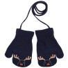 Granatowe RĘKAWICZKI dziecięce z jednym palcem RENIFER RK-2