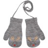 Szare RĘKAWICZKI dziecięce z jednym palcem RENIFER RK-3