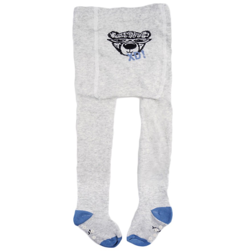 RAJSTOPY z ABS szare z misiem XD wzór 480