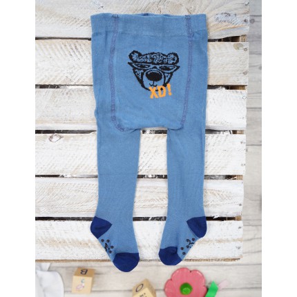 RAJSTOPY z ABS niebieskie z misiem XD wzór 473