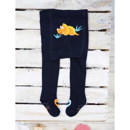 RAJSTOPY z ABS granatowe z nosorożcem wzór 477