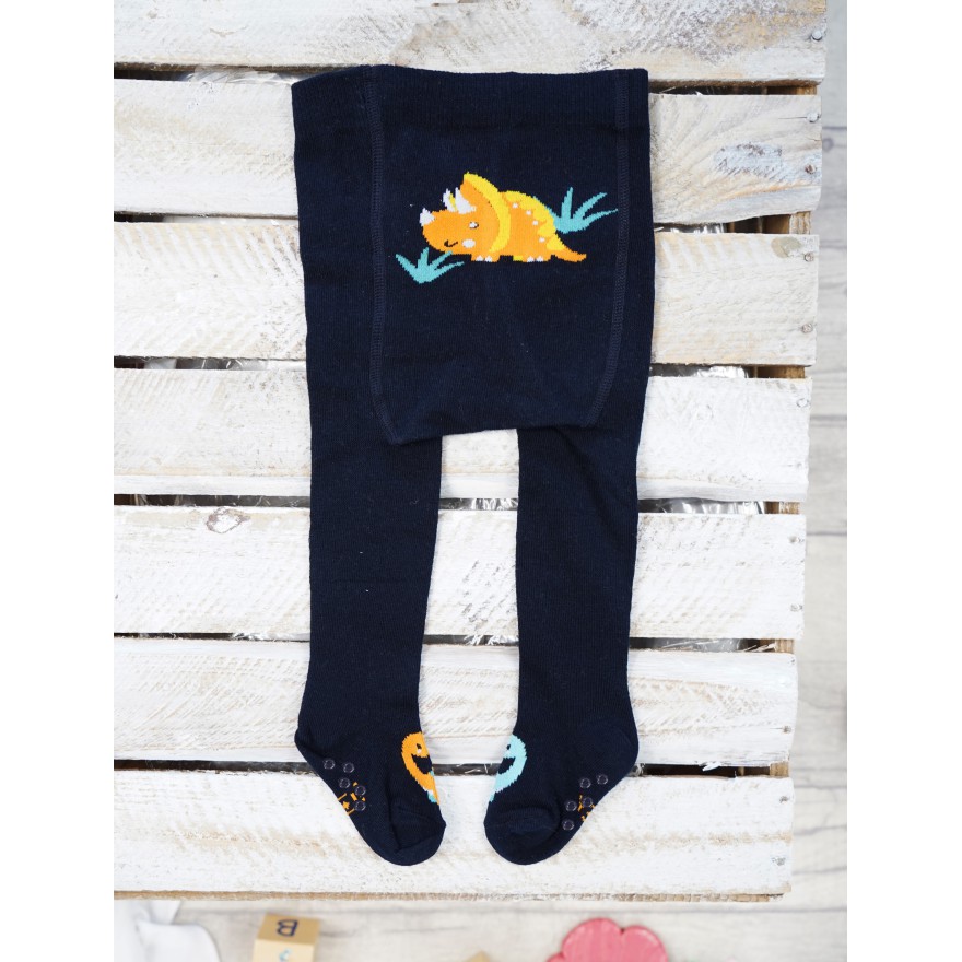 RAJSTOPY z ABS granatowe z nosorożcem wzór 477