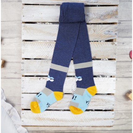 RAJSTOPY chłopiece niebieskie z oczami wzór 491
