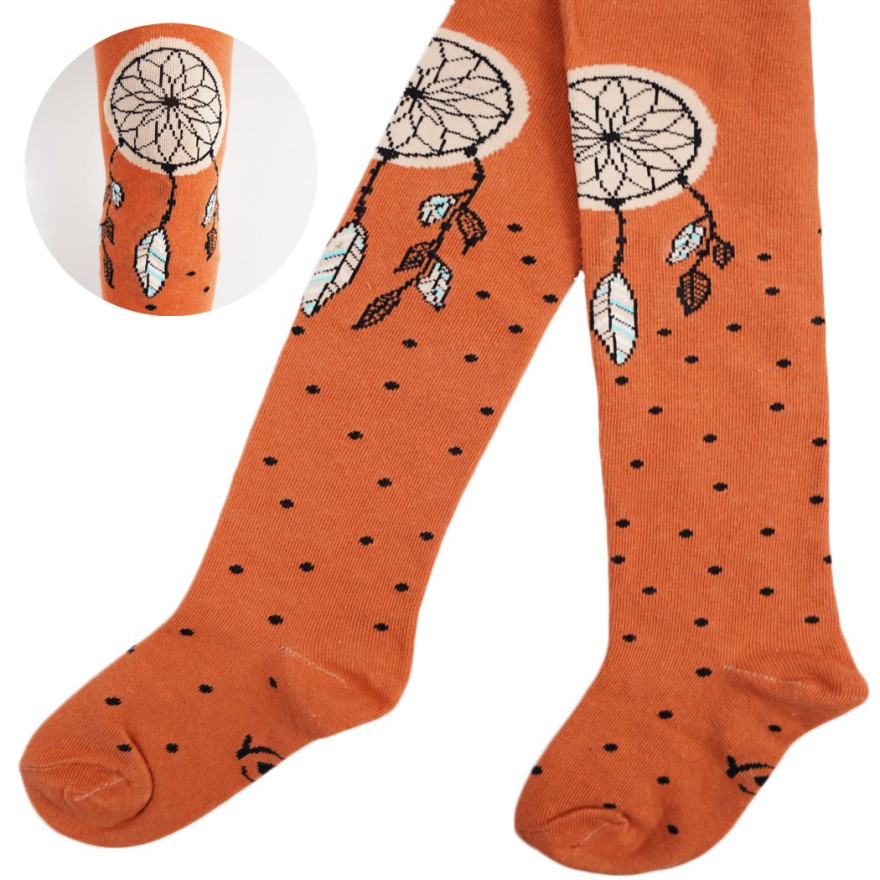 RAJSTOPY dziewczęce rude z łapaczem snów wzór 498