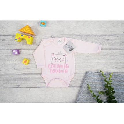 Jasny róż BODY CÓRUNIA TATUNIA długi rękaw wzór 702