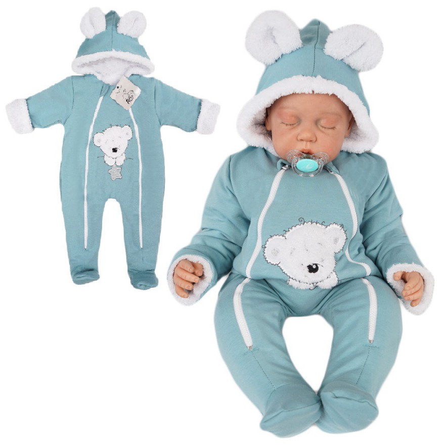 Iceberg KOMBINEZON na futerku dresowy z misiem