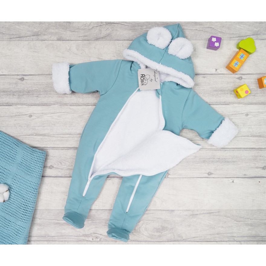 Iceberg KOMBINEZON na futerku dresowy z misiem