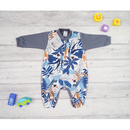 Pajac pajacyk bawełniany grafitowy w misie koala wzór 377g