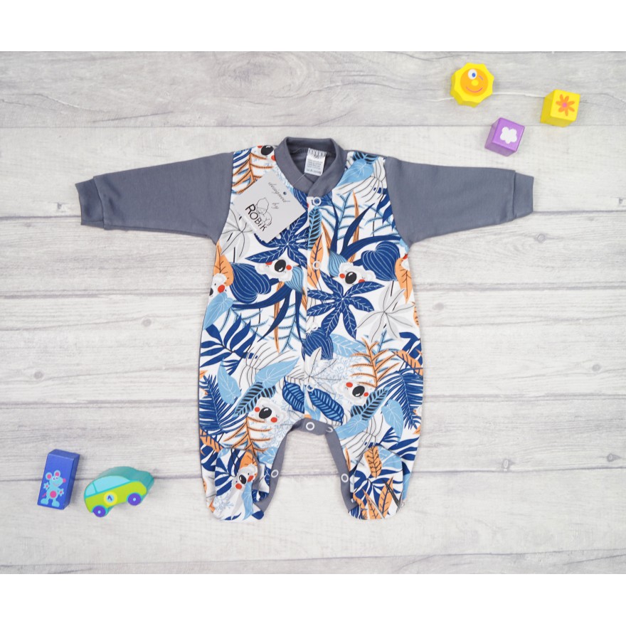 WCZEŚNIAK pajac pajacyk grafitowy w misie koala 377g bawełna