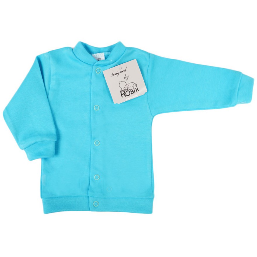 Turkusowy BOMBER kaftanik bomberka bawełniany niemowlęcy