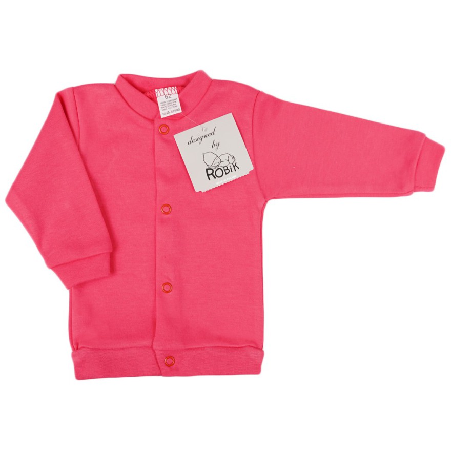 Malinowy BOMBER kaftanik bomberka bawełniany niemowlęcy