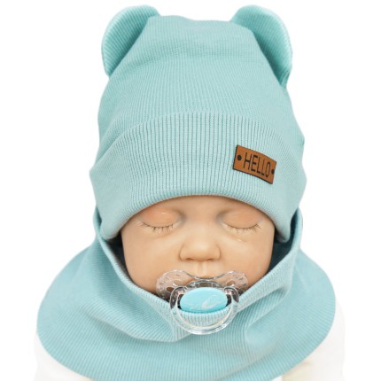 Iceberg komplet BEAR czapka + komin wiosna/jesień