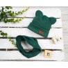 Butelkowy komplet BEAR czapka + komin wiosna/jesień