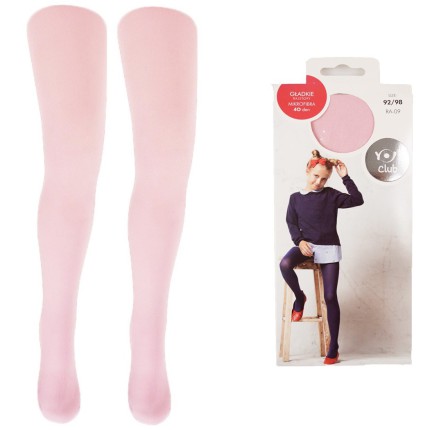 Pudrowy róż RAJSTOPY MIKROFIBRA 40 DEN