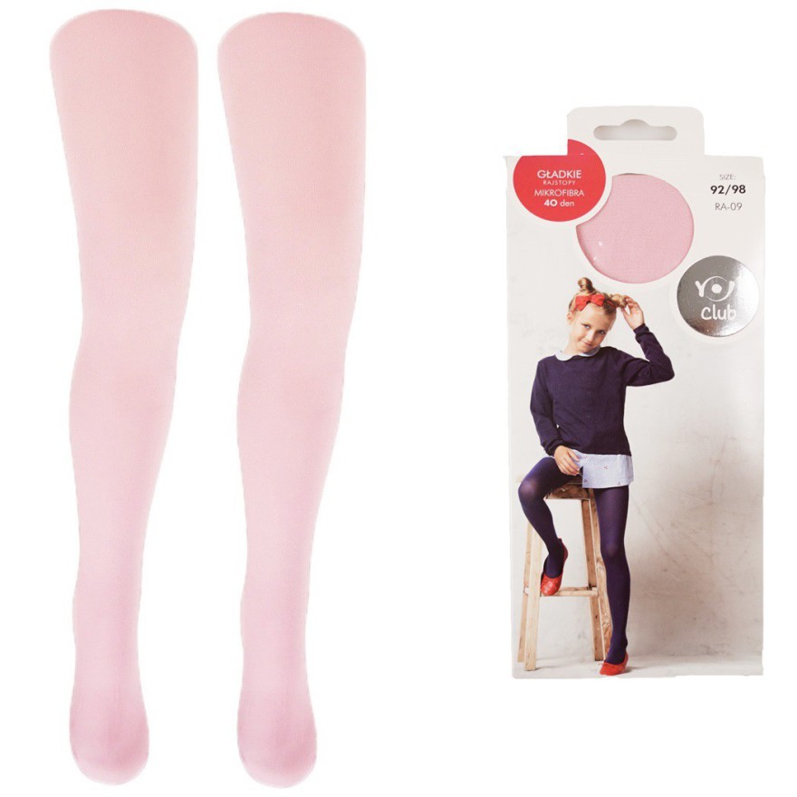 Pudrowy róż RAJSTOPY MIKROFIBRA 40 DEN