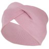 Brudny róż OPASKA dziewczęca Julia przeplatana turban