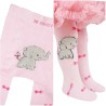 RAJSTOPY dziecięce różowe ze słoniem wzór 521