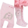 RAJSTOPY dziecięce różowe z psem wzór 520