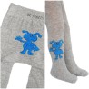 RAJSTOPY dziecięce szare z ufoludkiem wzór 523