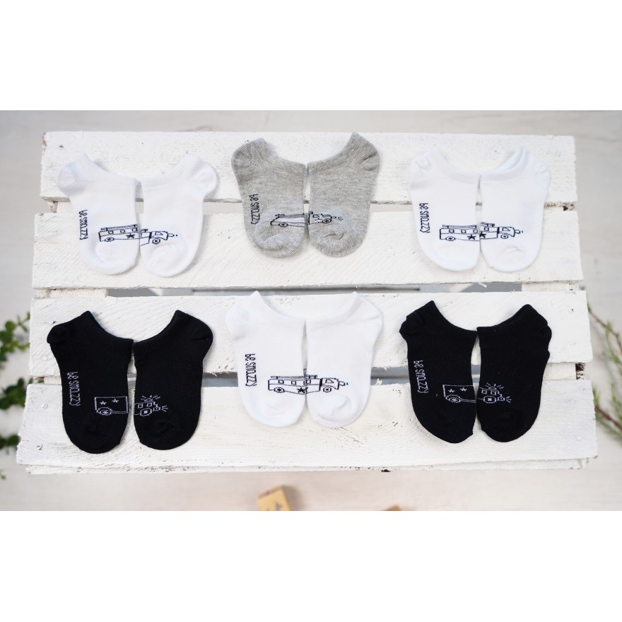 6-pak SKARPETY STOPKI SKARPETKI chłopiece w pojazdy