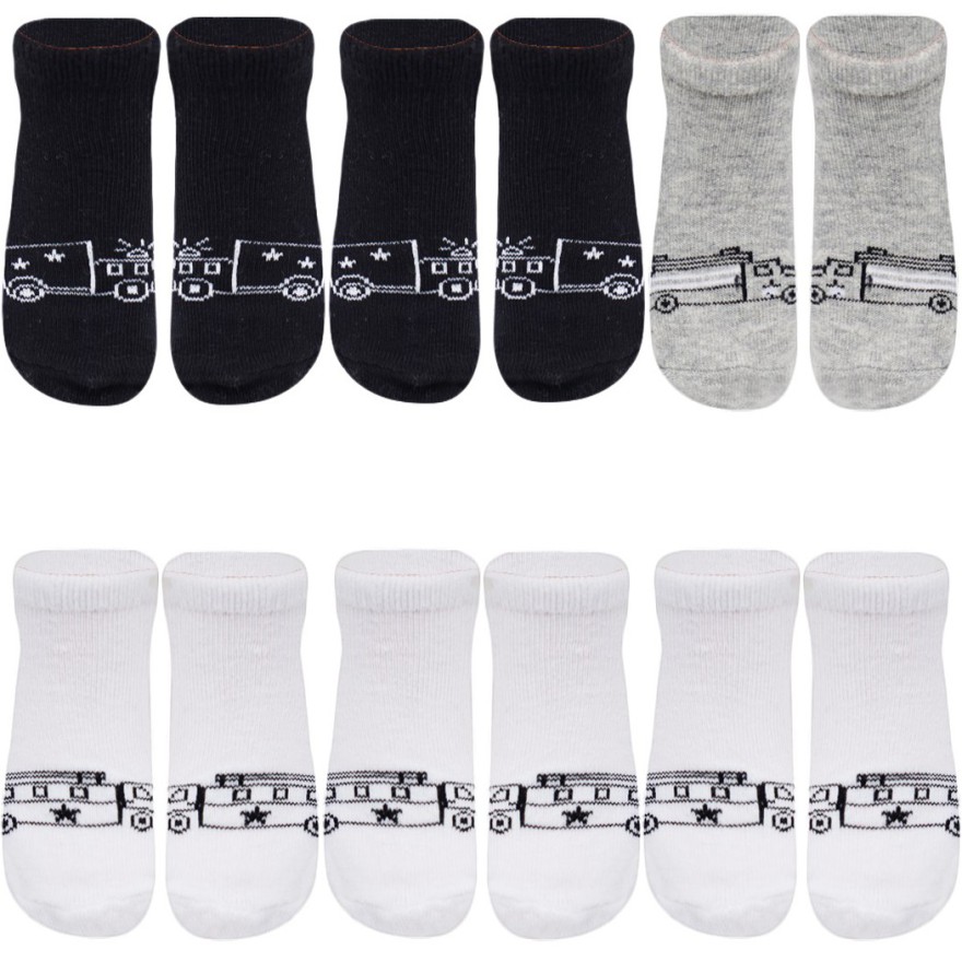 6-pak SKARPETY STOPKI SKARPETKI chłopiece w pojazdy