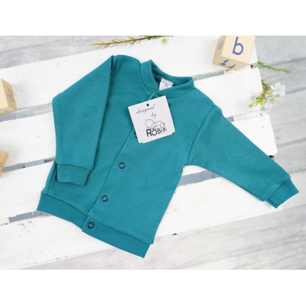 Butelkowy BOMBER kaftanik bomberka bawełniany niemowlęcy