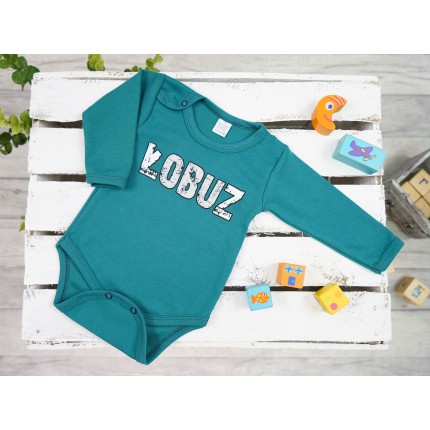 Butelkowe BODY ŁOBUZ długi rękaw wzór 711
