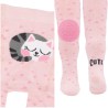 RAJSTOPY do RACZKOWANIA różowe kot cute POTRÓJNY ABS! wzór 541