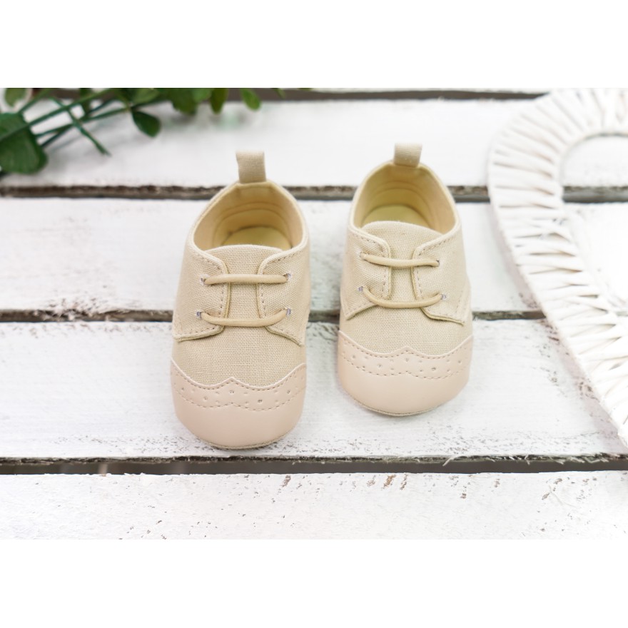 Eleganckie buty NIECHODKI beżowe BUCIKI CHRZEST