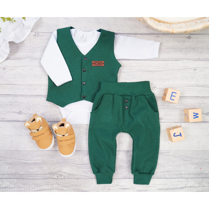 Komplet 2cz butelkowy kamizelka + spodnie Gentleman