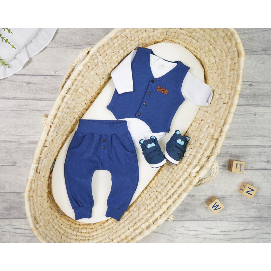 Komplet 2cz jeans kamizelka + spodnie Gentleman