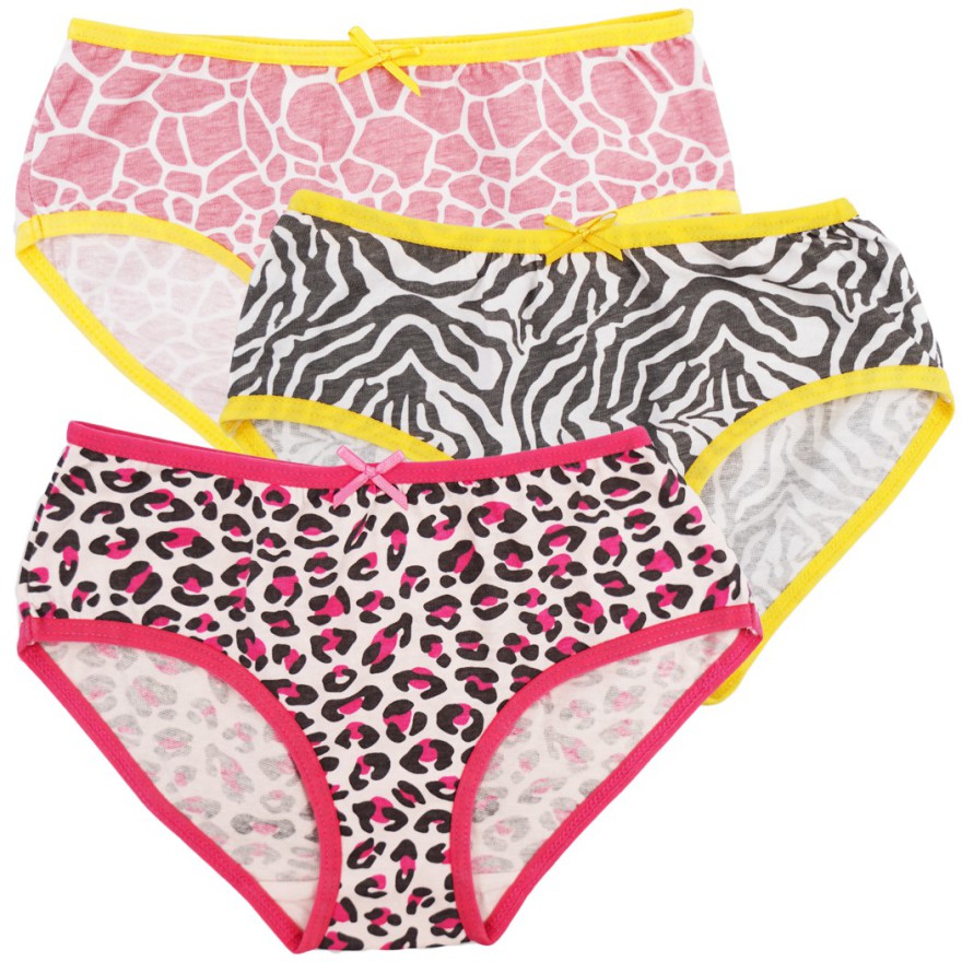 3pak FIGI majtki dziewczęce bawełniane PANTERKA