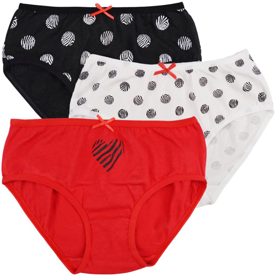 3pak FIGI majtki dziewczęce bawełniane KÓŁKA