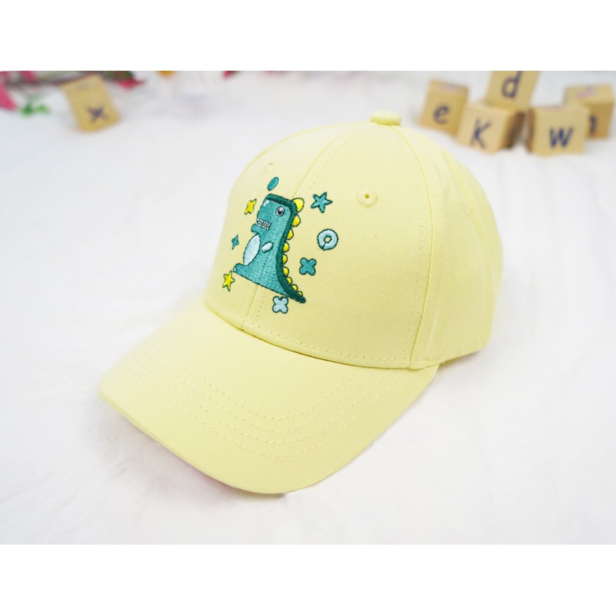 CZAPKA Z DASZKIEM żółta DINO bejsbolówka