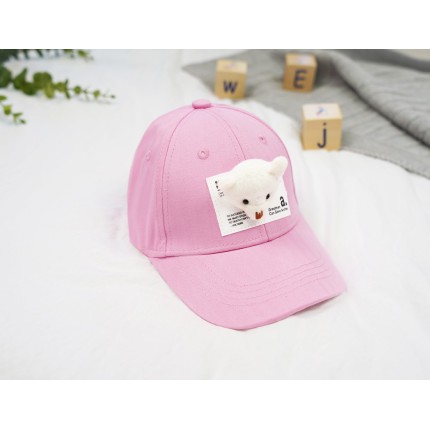 CZAPKA Z DASZKIEM różowa BEAR bejsbolówka