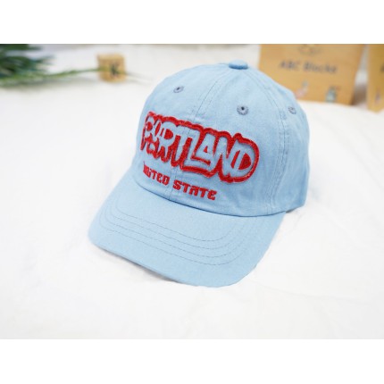 CZAPKA Z DASZKIEM jasnoniebieska PORTLAND bejsbolówka