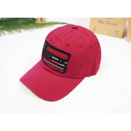 CZAPKA Z DASZKIEM chłopięca bordowa CONTACT bejsbolówka