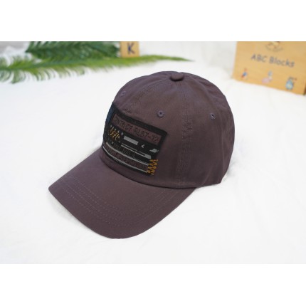 CZAPKA Z DASZKIEM chłopięca grafitowa CONTACT bejsbolówka