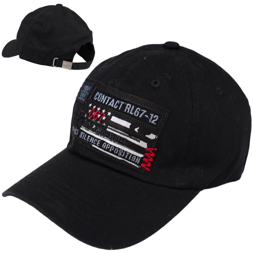 CZAPKA Z DASZKIEM chłopięca czarna CONTACT bejsbolówka