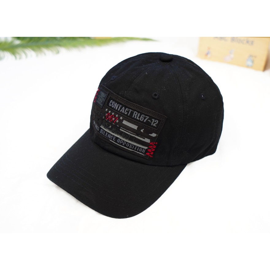 CZAPKA Z DASZKIEM chłopięca czarna CONTACT bejsbolówka