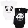 2pak BODY panda krótki rękaw białe i czarne