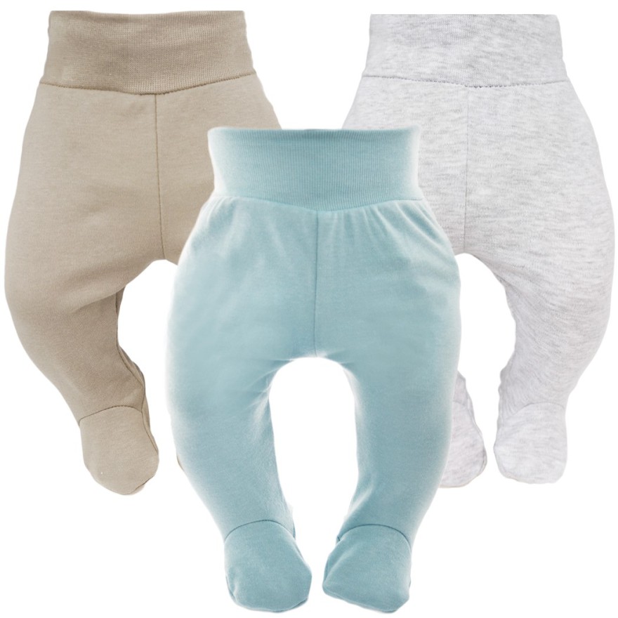 3pak PÓŁŚPIOCHY bezuciskowe iceberg piaskowe szare